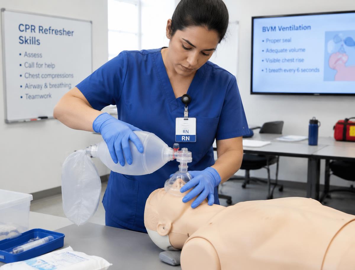 Health Care Practitioner CPR with AED Recertification Training